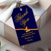 Royal Blue Personalisiert Danke Gastgeschenk Hochz