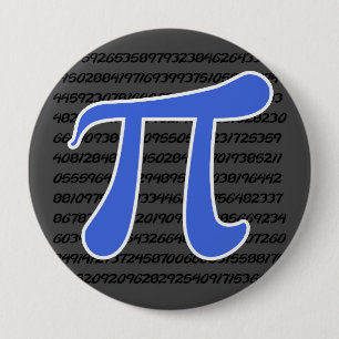 Royal Blue Pi Symbol Button