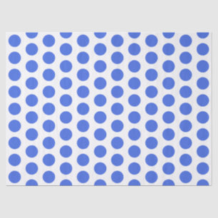 Royal Blue Polka Dots Tissue Paper Seidenpapier
