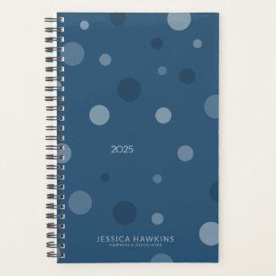 Royal Blue Pop Dots Year Planer