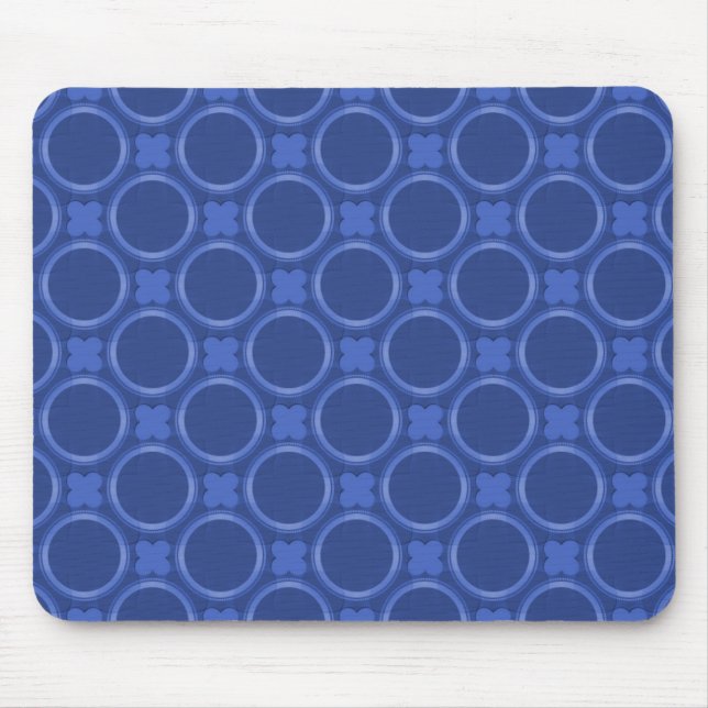 Royal Blue Quirky Charm Mousepad (Vorne)