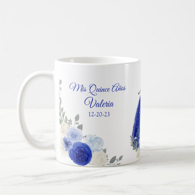 Royal Blue Quitce oder süße 16 Tasse (Links)