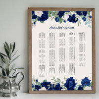 Royal Blue Rose Alphabetisierungstabelle