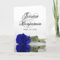 Royal Blue Rose Elegantes Romantisches Foto Hochze