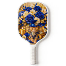Royal Blue Rose Kitten Pickleball-Schläger