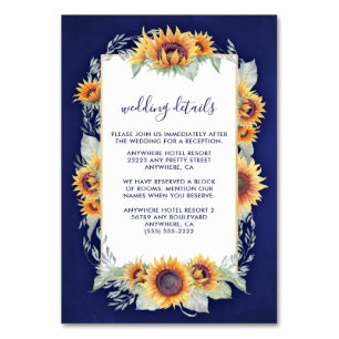 Royal Blue Rustic Hochzeitspaare Tischnummer