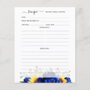 Royal Blue Rustic Sonnenblume Brautparty Rezept