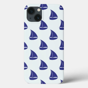Royal Blue Sailboat Patches Case-Mate iPhone Hülle