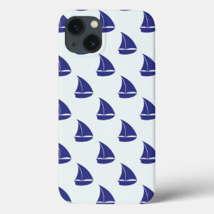 Royal Blue Sailboat Patches Case-Mate iPhone Hülle