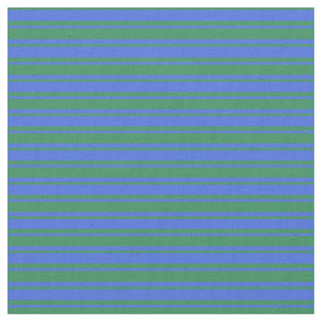 Royal Blue & Sea Green Linde/Strickmuster Stoff (Nahaufnahme)