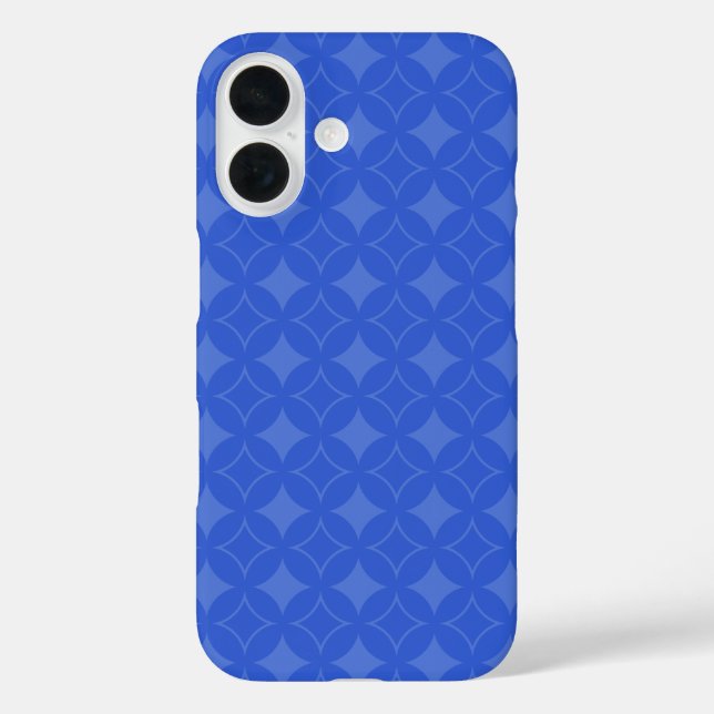 Royal Blue Shippo Muster Case-Mate iPhone Hülle (Rückseite)