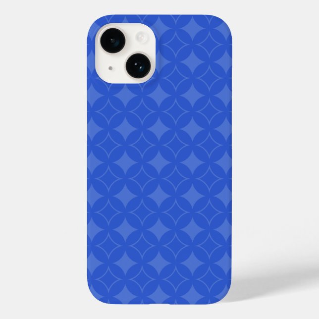 Royal Blue Shippo Muster Case-Mate iPhone Hülle (Rückseite)