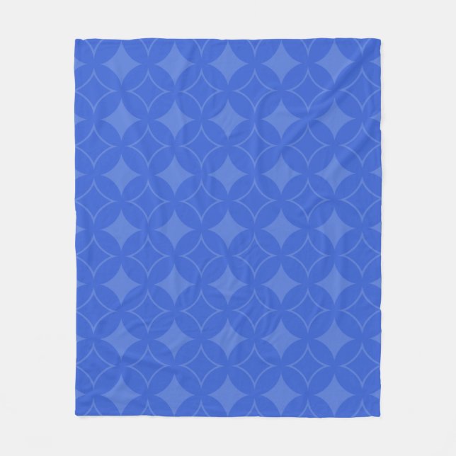 Royal Blue Shippo Muster Fleecedecke (Vorderseite)