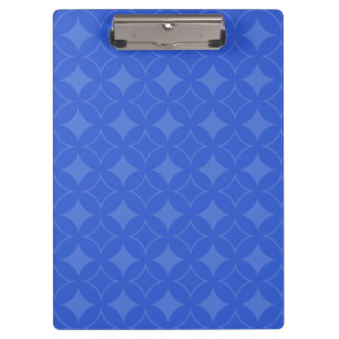 Royal Blue Shippo Muster Klemmbrett
