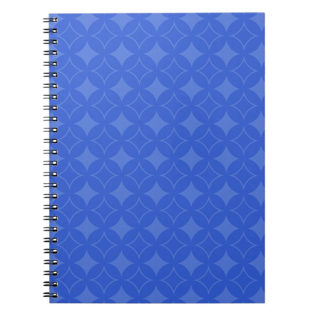 Royal Blue Shippo Muster Notizblock (Vorderseite)