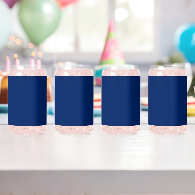Royal Blue Solid Color Dosenglas (Insitu (Geburtstag))