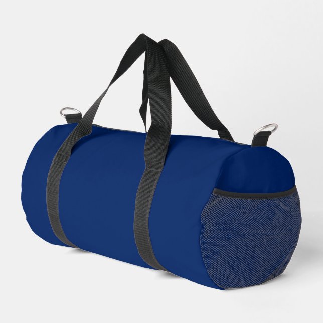 Royal Blue Solid Color Duffle Bag (Rechte Ecke)