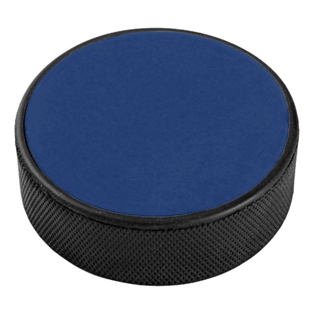 Royal Blue Solid Color Eishockey Puck (3/4)