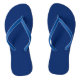 Royal Blue Solid Color Flip Flops (Fußbett)