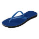 Royal Blue Solid Color Flip Flops (Schrägansicht)