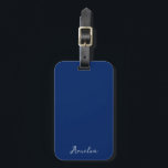 Royal Blue Solid Color Gepäckanhänger<br><div class="desc">Royal Blue Solid Color Moderne Farbe.</div>