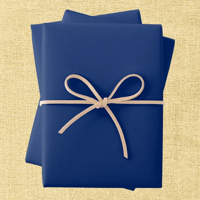 Royal Blue Solid Color Geschenkpapier Set (Von Creator hochgeladen)