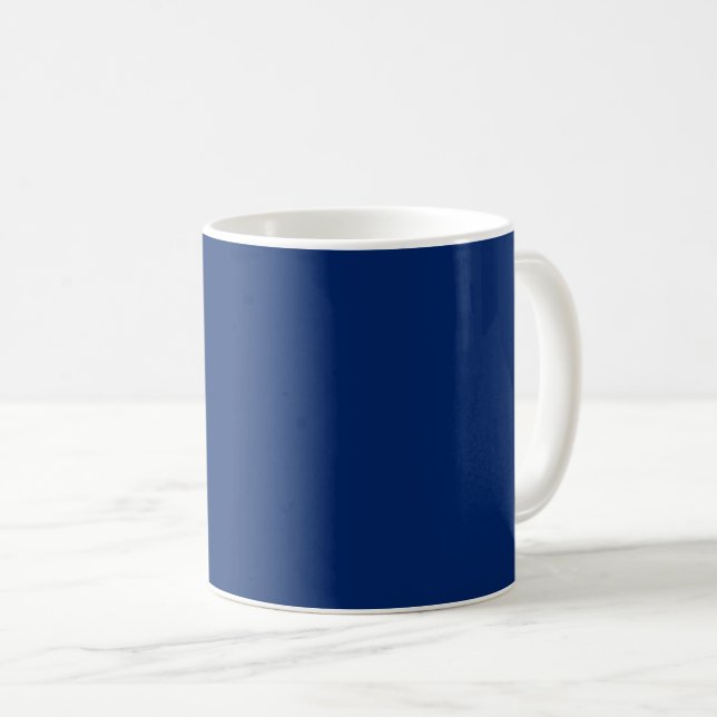 Royal Blue Solid Color Kaffeetasse (VorderseiteRechts)