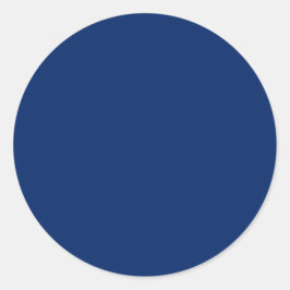 Royal Blue Solid Color Runder Aufkleber