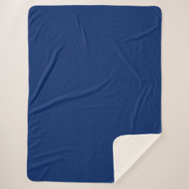Royal Blue Solid Color Sherpadecke