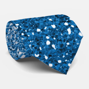 Royal Blue Sparkle Ombre Neck Tie Krawatte
