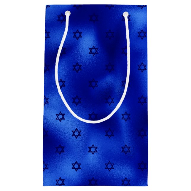 Royal Blue Star von David Hanukkah Kleine Geschenktüte (Vorderseite)