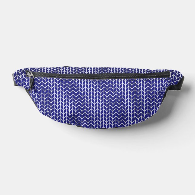 ROYAL BLUE STRICK Fanny Pack Bauchtasche (Ablage )