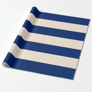 Royal Blue Stripes Geschenkpapier