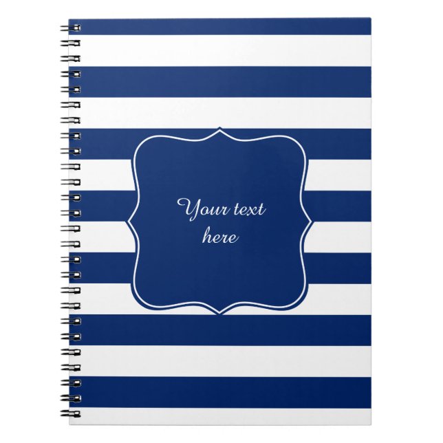 Royal Blue Striping Notizblock (Vorderseite)