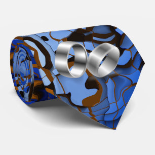 Royal Blue Theme Modernität Abstrakt Krawatte