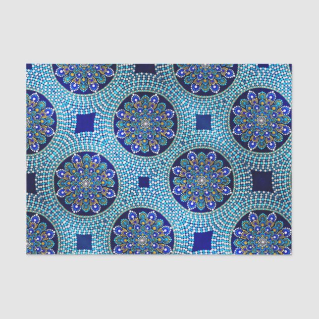 Royal Blue Tissue Paper Seidenpapier (Vorderseite)