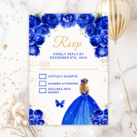 Royal Blue und Gold Blonde Hair Princess