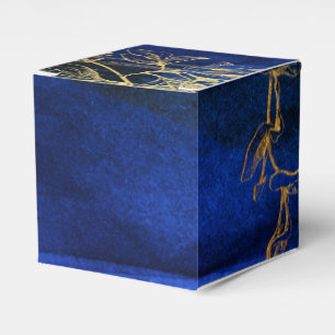 Royal Blue und Gold Geschenkschachtel
