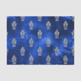 Royal Blue und Silver Seidenpapier