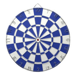 Royal Blue und White Dartscheibe