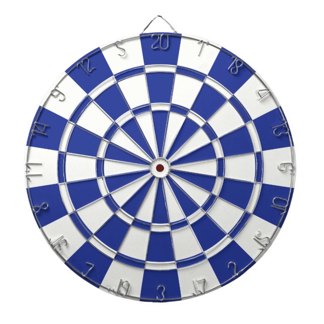 Royal Blue und White Dartscheibe (vorne)