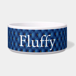 Royal Blue Upholsterity Look Monogram Napf