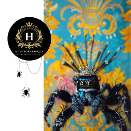 Royal Blue Vintag Floral Peacock Spike Art Seidenpapier