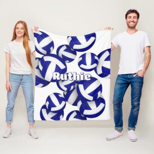 Royal Blue Volleyball Club Farben Sportdekoration Fleecedecke