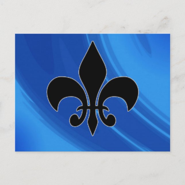 Royal Blue Waves Postkarte (Vorderseite)