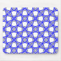 Royal Blue Wavy Linien geometrische Mesh