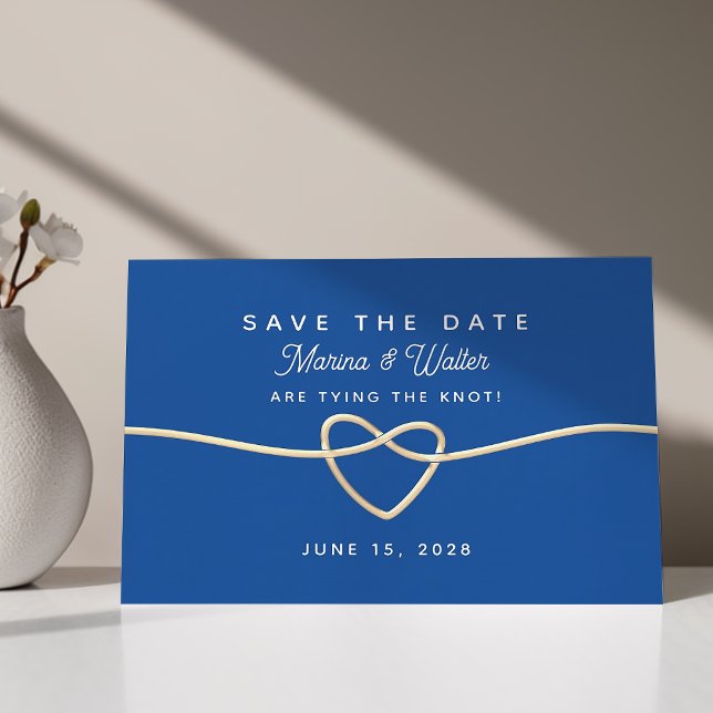 Royal Blue Wedding speichert das Datum Save The Date (Von Creator hochgeladen)