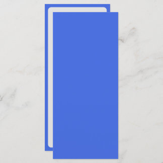 Royal Blue & White Menu mit Border - individuell e Menükarte