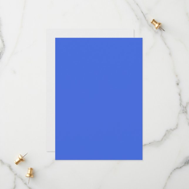 Royal Blue & White Save the Date - individuell ein (Vorderseite/Rückseite Beispiel)