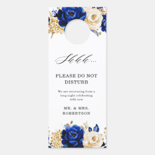 Royal Blue Yellow Gold Metallic stört nicht Türanhänger